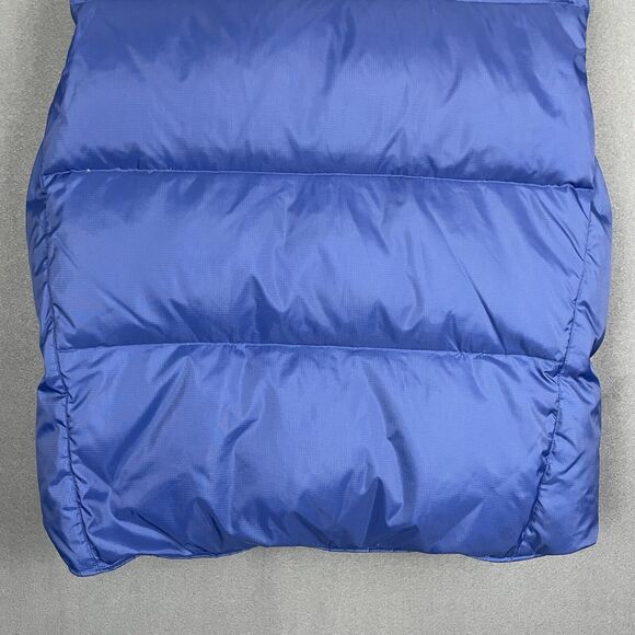Gap Vest Men Small Blue Down Filled Puffer Zip Out Hood Pockets Gorpcore - Picture 9 of 16